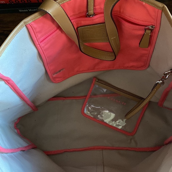 COACH Canvas Weekender/Beach Bag - Picture 4 of 4